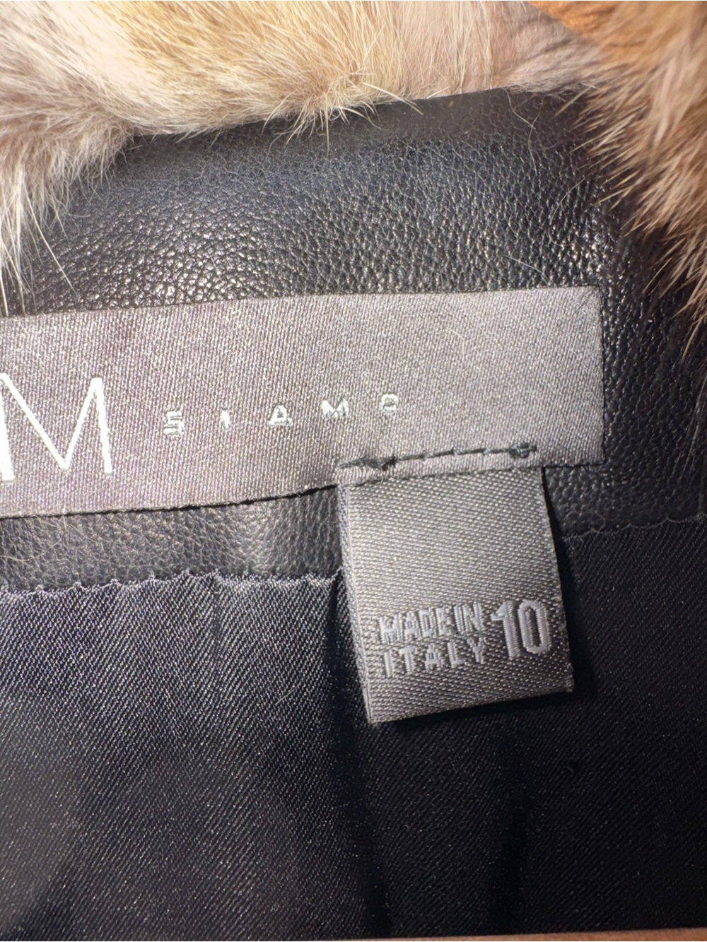 Vintage M. Siamo Genuine Fox Fur Trim Jacket – Made in Italy – Size 10 - Picture 4 of 10
